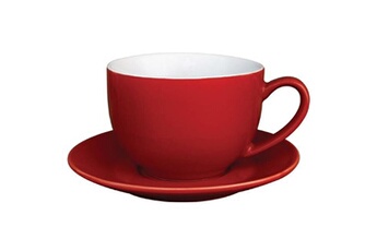 vaisselle olympia tasse cappuccino rouge 340ml x 12