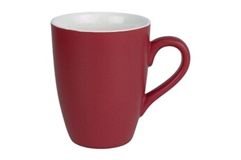 mug pastel mat rouge 320 ml x 6