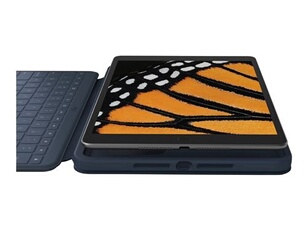 Logitech Rugged Combo 3 Touch For Education - Clavier Et Étui - Avec Trackpad - Apple Smart Connector - Azerty - Français - Bleu Classique - Universitaire -
