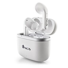 Ecouteurs Ngs ARTICA CROWN WHITE: écouteurs sans fil - jusqu'à 32 heures - Microphone Haute Qualité - Contrôles tactiles - couleur blanc