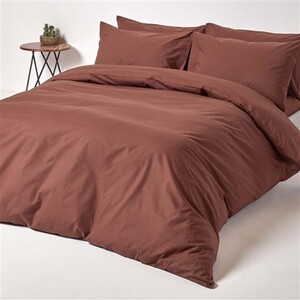 HOMESCAPES Lot De 2 Taies D'Oreiller En Coton Égyptien 200 Fils/cm² – Chocolat – 48x74 Cm – Fermeture Enveloppe