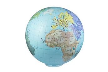 autre jeu de plein air icare ballon globe the world - 85 cm