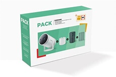 Pack Videoprojecteur Samsung The Freestyle 2nd Gen. + batterie portable + e