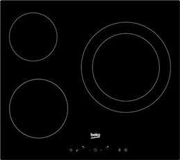 HIC63402T - Vitrocéramique - 3 plaques de cuisson - Niche - largeur : 56 cm - profondeur : 49 cm - noir