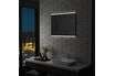 vidaXL Miroir mural à LED de salle de bain et capteur tactile 80x60 cm photo 3