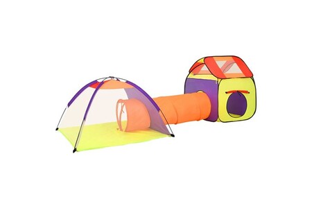 Tente vidaXL Tente de jeu pour enfants Multicolore 338x123x111 cm