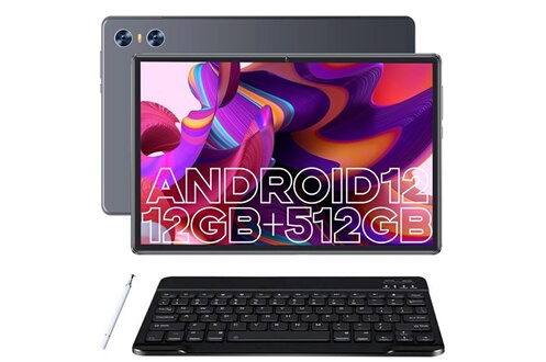 Tablette tactile Vanwin Tablette Tactile 10.4 Pouces, 12Go+512Go Gaming  Tablette Android 12, Widevine L1, 8300mAh, 16MP+8MP, 4G LTE+5G  WiFi/Octa-Core/PC Mode/OTG/GPS/avec