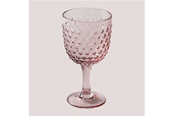 verrerie sklum lot de 4 verres à vin (32 cl) ticris rose 16 cm