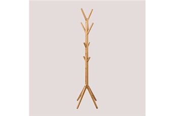 porte-manteau sur pied en bambou gaizka bambou 177 cm