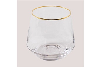 verrerie sklum lot de 4 verres en verre (38 cl) arely transparent 9,1 cm