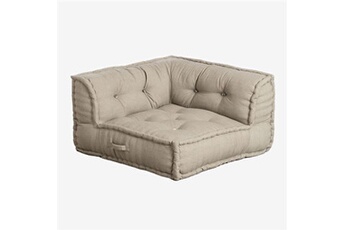 canapé d'angle sklum canapé d'angle modulable en coton dhel marrón arena claro ?44,5 cm