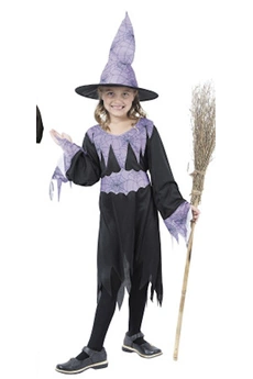 déguisement enfant partypro costume halloween sorciere 7/9 ans
