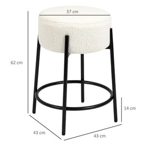 Socle Rond Pour Chaise/tabouret De Bar - Diamètre ~38,3 Cm, Alliage D'aluminium, Intérieur/extérieur