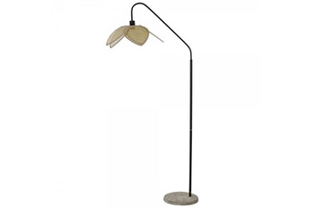lampe de bureau generique lampadaire dkd home decor métal rotin 45 72 165 cm multicolore