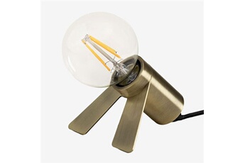 eclairage de tableau sklum lampe métallisée crawl doré 9,5 cm