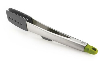 Elevate Silicone Pince en acier inoxydable avec reposoir integre