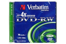 VERB DVD-RW 4,7GB/2X-4X/P 1 B.CRISTALE**