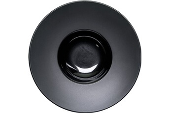 chauffe plat & assiette stalgast assiette creuse porcelaine noire bord lisse ø 230 à 305 mm - - 230 - porcelaine x55mm