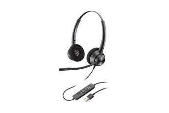Ecouteurs Plantronics Poly EncorePro 320, USB-A - 300 Series - micro-casque - sur-oreille - filaire - USB
