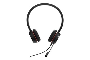 Ecouteurs Jabra Evolve 20SE MS stereo - Special Edition - micro-casque - sur-oreille - filaire - USB-C - isolation acoustique - Certifié pour Skype for Business