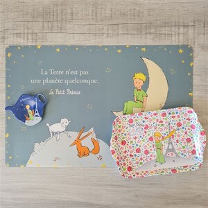 Torchon De Cuisine Le Petit Prince – Renard & Tour Eiffel – 70x50 Cm 100% Coton Kiub