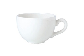 tasse et mugs materiel ch pro tasses à espresso basses 85ml empire steelite simplicity white - x 12 - porcelaine8,5 cl