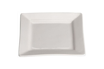chauffe plat & assiette stalgast assiette plate carrée porcelaine elegantia 150 mm - x 6 - - 15 cm porcelaine