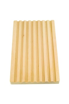 planche à découper stalgast planche à pain rainurée en bois 400 x 250 mm - - - bois