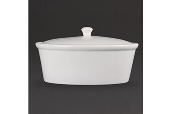 ustensile de cuisine olympia plat rond blanc 2,2l - porcelaine 220 cl