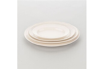 ustensile de cuisine stalgast plat ovale porcelaine décorée taranto 290 x 205 mm - x 6 - - porcelaine 290x205x30mm