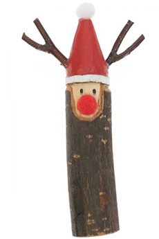 figurine pour enfant rico design figurine renne en bois 7 x 12.5cm