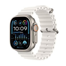 Apple watch Apple Ultra 2 GPS + Cellular, Boîtier en Titane de 49 mm avec Bracelet Blanc Ocean