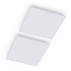 Radiateur infrarouge - Wondersky - Luminaire chauffant - 60x6,5x60cm - 350W - Lot de 2 - Blanc