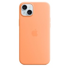Coque en silicone avec MagSafe pour iPhone 15 Plus - Sorbet a l'orange