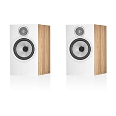Enceintes bibliothèques Bowers & Wilkins 606 S3 Chêne vendues par paire - vue 2