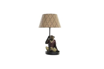 lampe de bureau dkd home decor multicouleur colonial 220 v 50 w singe 27 25 44 5 cm