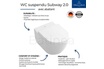 VILLEROY & BOCH WC suspendu sans bride VILLEROY ET BOCH Subway 2.0 avec abattant slim + Bati Viconnect + plaque blanche photo 4