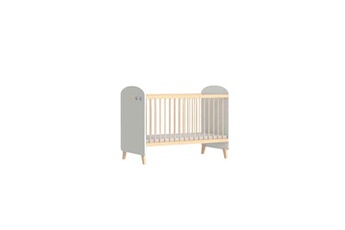 lit bébé en bois blanc réglable en hauteur senja 60x120