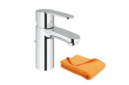 Robinet de salle de bain Grohe Mitigeur lavabo Quickfix Wave Cosmopolitan  taille S + microfibre