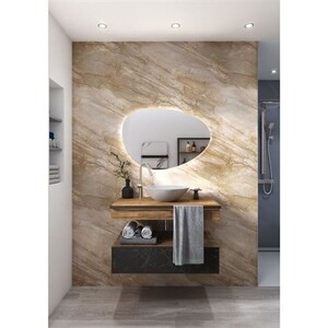 Miroir de décoration Aurys Miroir GOUTTE d'EAU 700 x 1200 - 4 mm | Darty