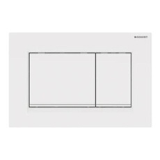 Plaque de commande WC Sigma30 double touche: blanc, blanc mat