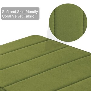 Tapis de salle de bain PiccoCasa Tapis de bain Mousse à Mémoire Antidérapant 60x40cm Vert Tapis de salle de bain PiccoCasa Tapis de bain Mousse à Mémoire Antidérapant 60x40cm Vert