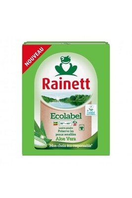 Lessive Rainett Pack de 5 - - Lessive Poudre Ecolabel Aloe Vera 2,345 kg - 35 lavages.