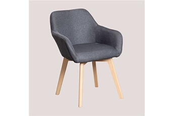 chaise avec accoudoirs ervi antracita 79 cm