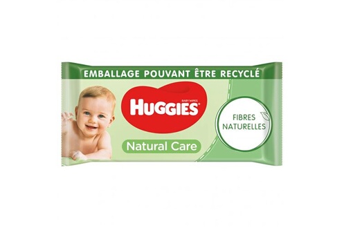 Lingettes bébé Huggies Pack de 3 - - NATURAL CARE - Lingette bébé x 56