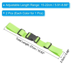 Cosmos Add-A-Bag Sangle de voyage en nylon avec boucle à dégagement rapide Vert fluo Cosmos Add-A-Bag Sangle de voyage en nylon avec boucle à dégagement rapide Vert fluo
