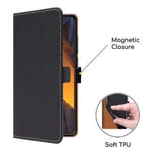ebestStar - Cover per Xiaomi Redmi Note 7, Note 7 Pro, Custodia Libro Protezione Portafoglio, Pelle PU Porta Carte, Nero/Rosso + Vetro Temperato ebestStar - Cover per Xiaomi Redmi Note 7, Note 7 Pro, Custodia Libro Protezione Portafoglio, Pelle PU Porta Carte, Nero/Rosso + Vetro Temperato