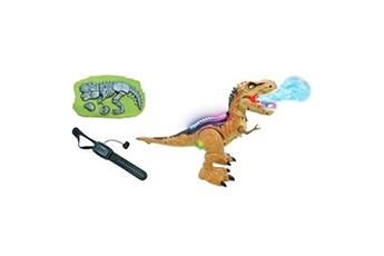 figurine pour enfant lexibook rc tirex - dinosaure télécommandé cracheur de fumée avec effets sonores, lumineux et contrôle gestuel.