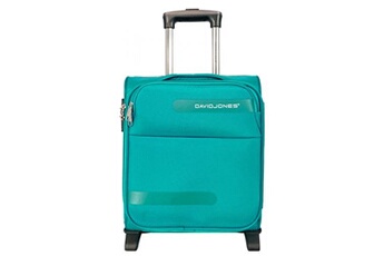 valise david jones valise cabine souple underseat 44cm bleu turquoise