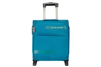 valise david jones valise cabine souple underseat 44cm bleu jean